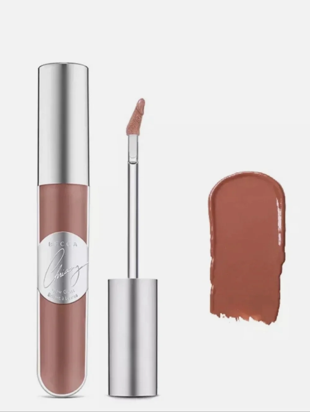 NIB BECCA x Chrissy Teigen Glow Lip Gloss in Malibu Soleil